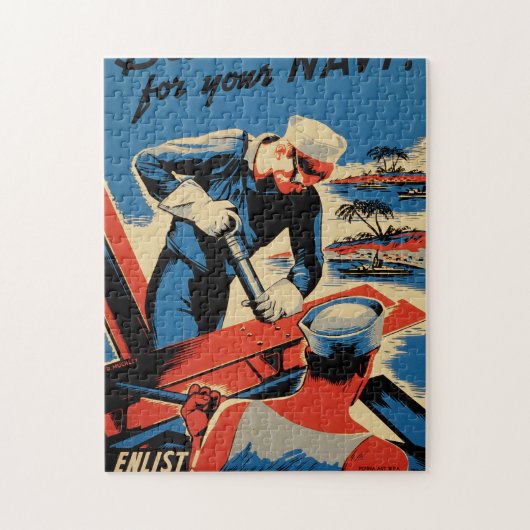 あなたの海軍のための造り! ジグソーパズル (縦)