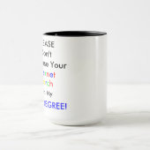 あなたの混同しないで下さい マグカップ (中央)