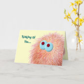 あなたの温かいファジーな考え カード (黄色い花)