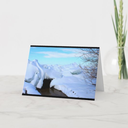 あなたの湖のWinnebagoの冬場面考えること カード (正面)