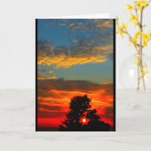 あなたの湖のWinnebagoの日没の考えること カード (黄色い花)