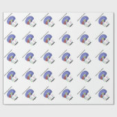 あなたの灰白質を考えます活動化させて下さい(解剖頭脳) ラッピングペーパー (フラット)