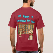 あなたの為なら大家とでも戦う Tシャツ (裏面)