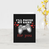 あなたの為にゲームを一時停止するよ、バレンタイン カード (黄色い花)