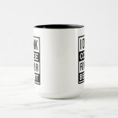 あなたの為にコーヒーを飲んでいます 面白い皮肉 テキスト マグカップ (中央)