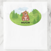 あなたの為に頑張れ 楕円形シール (バッグ)