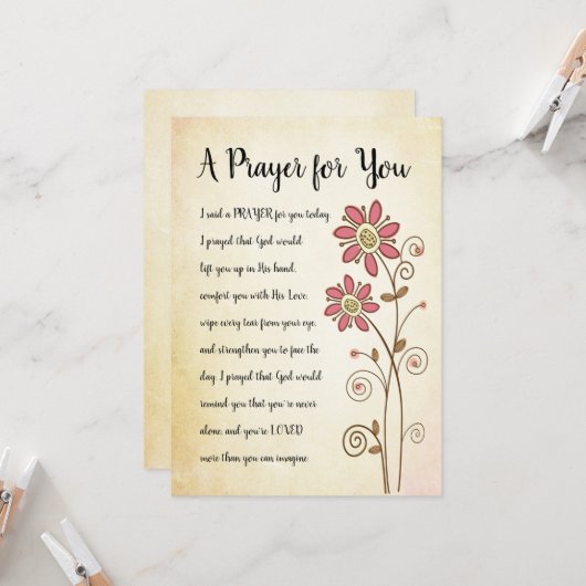 あなたの為の祈りカード カード (正面/裏面インサイチュ)
