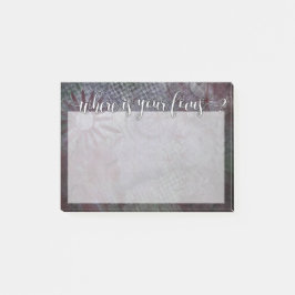 あなたの焦点はどこにありますか。 タイポグラフィの素朴な抽象芸術2 ポストイット