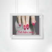 あなたの爪、 ネイルは最初の必要性である、ネイルサロンの装飾 ポスター