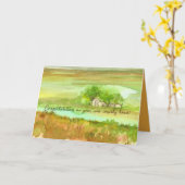 あなたの牧場の新しいホームファームおめでとう カード (黄色い花)