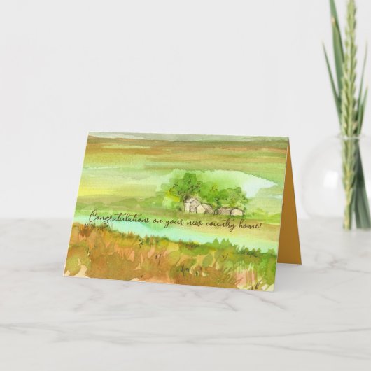 あなたの牧場の新しいホームファームおめでとう カード (正面)