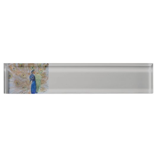 あなたの物の机用ネームプレートをもったいぶって歩いて下さい デスクネームプレート (正面)