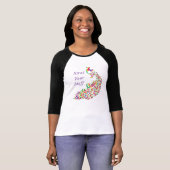 あなたの物の美しい孔雀をもったいぶって歩いて下さい Tシャツ (正面フル)