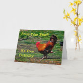 あなたの物をもったいぶって歩いて下さい-あなたの誕生日です!  カード (黄色い花)