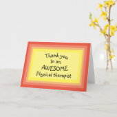 あなたの物理的なセラピスト カード (黄色い花)