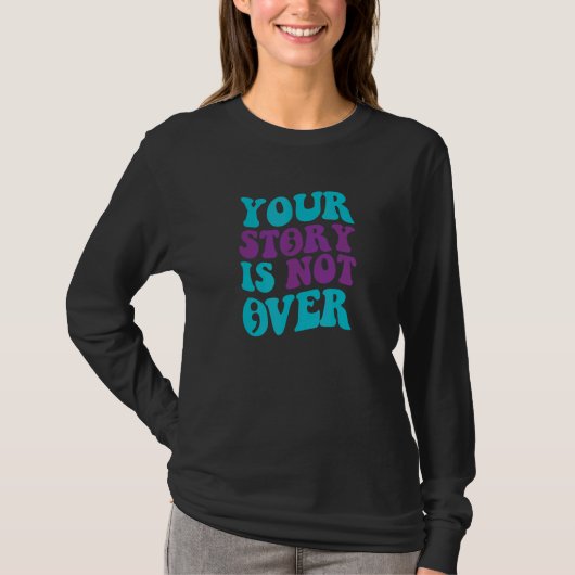 あなたの物語は終わらない グルービー自殺防止 Tシャツ (正面)
