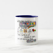 あなたの物語を見つけて下さい ツートーンマグカップ (中央)