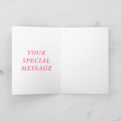 あなたの特別な文字メッセージカードブーケバラ カード (内部)