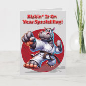 あなたの特別な日の誕生日でそれをキックイン カード (正面)
