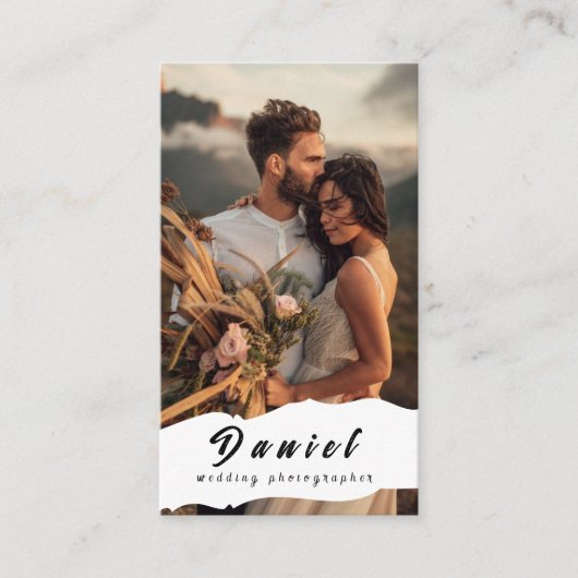 あなたの特別な日をキャプチャ，プロフェッショナル写真 名刺 (正面)
