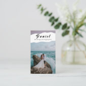 あなたの特別な日をキャプチャ，プロフェッショナル写真 名刺 (スタンド正面)