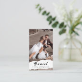 あなたの特別な日をキャプチャ，プロフェッショナル写真 名刺 (スタンド正面)