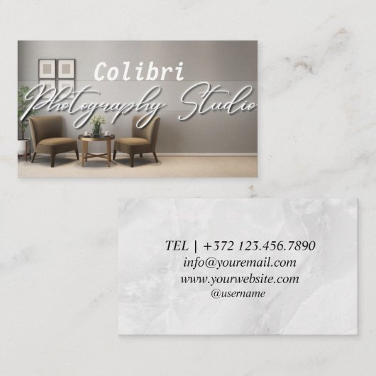 あなたの特別な日をキャプチャ，プロフェッショナル写真 名刺 (正面/裏面)