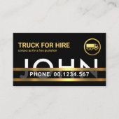 あなたの特別名金ゴールドライン輸送業者 名刺 (正面)