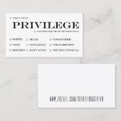 あなたの特権の名刺を点検して下さい 名刺 (正面/裏面)