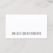 あなたの特権の名刺を点検して下さい 名刺 (裏面)