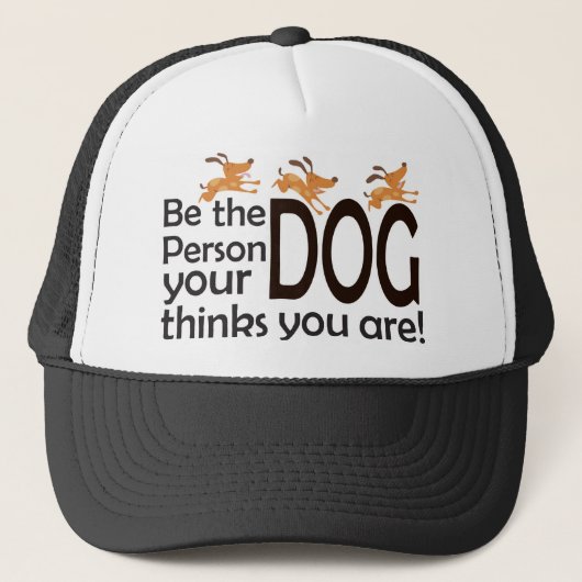 あなたの犬がある考える人があって下さい! キャップ (正面)