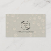 あなたの犬のグルーミング事業のための名刺 名刺 (裏面)