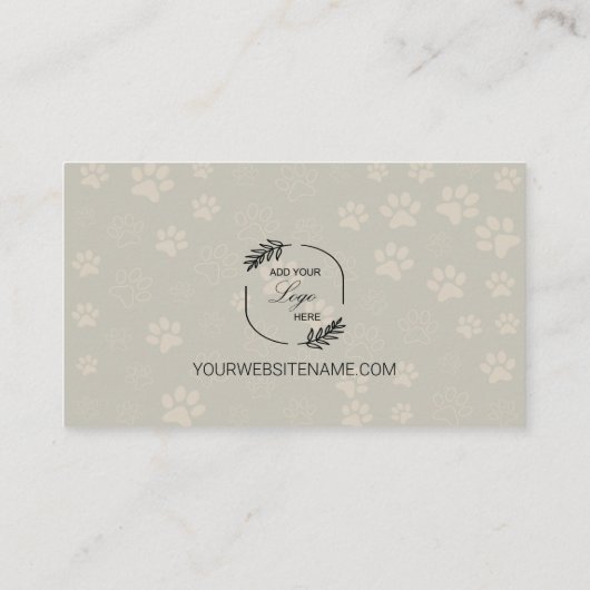 あなたの犬のグルーミング事業のための名刺 名刺 (裏面)