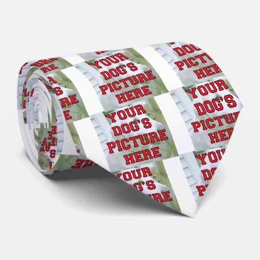 あなたの犬の写真をカスタマイズ ネクタイ (ロール)