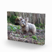 あなたの犬の写真を永遠に私たちのハート フォトブロック (右)