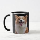 あなたの犬の写真カスタムの色かわいいギフトママパパ マグカップ (左)