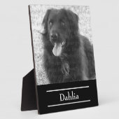 あなたの犬の写真テンプレート名Keepsake フォトプラーク (側面)