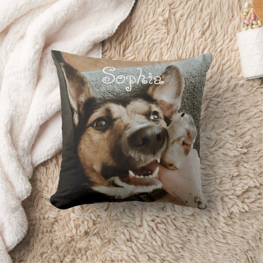 あなたの犬の写真枕ペットの写真装飾用クッション クッション (ブランケット)