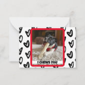 あなたの犬の写真　面白くてかわいい学校用ノートカード ノートカード (正面)