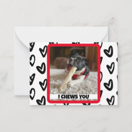 あなたの犬の写真　面白くてかわいい学校用ノートカード ノートカード