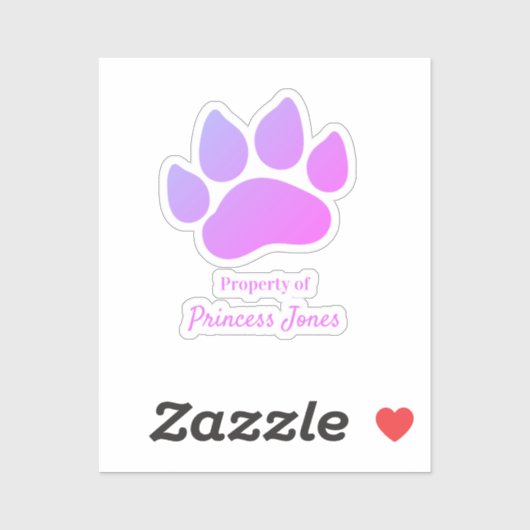 あなたの犬の名前のプロパティのカスタマイズ可能なデカール シール (シート)