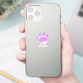 あなたの犬の名前のプロパティのカスタマイズ可能なデカール シール (スマートフォン)