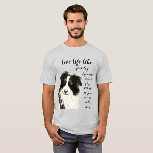 あなたの犬の引用文のような生感動的活 Tシャツ (正面フル)