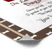 あなたの犬の愛する記憶（茶色） ポスター (角)