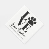 あなたの犬の結婚式からの愛 スタンダードランチョンナプキン (角)