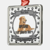 あなたの犬の記憶に永遠に残る メタルオーナメント (左)