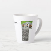 あなたの犬はあなたのためのラテマグ カフェラテマグ (右アングル)