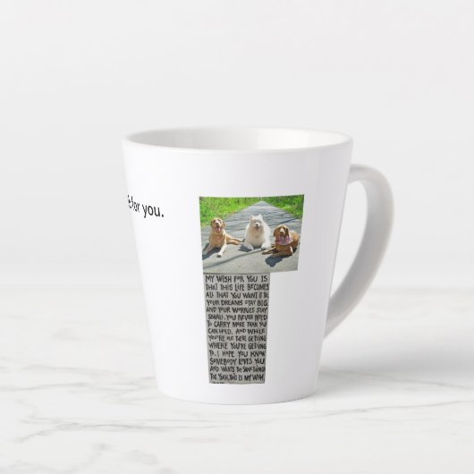 あなたの犬はあなたのためのラテマグ カフェラテマグ (右アングル)