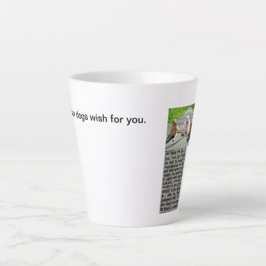 あなたの犬はあなたのためのラテマグ カフェラテマグ (正面)