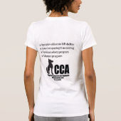 あなたの犬は坐ります知りません! Tシャツ (裏面)